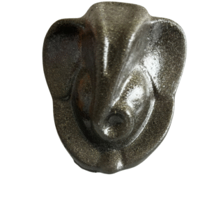 Lord Ganesha Pyrite Idol with Selenite Coaster