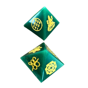 Polished Green Jade Prosperity Pyramid. Heart chakra healing crystal for harmony, abundance, and positive energy.