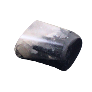 Black Tourmaline tumble crystal used for protection, grounding, and energy cleansing.