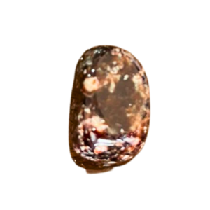 Garnet tumble crystal used for energy, passion, confidence, and emotional balance.