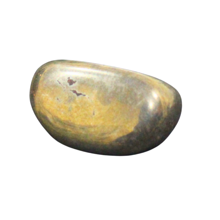 Pyrite Tumble Pyrite tumble crystal used for protection, confidence, and attracting abundance.